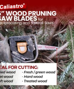 Caliastro 6-Inch Wood Cutting & Pruning Saw Blades for Reciprocating/Sawzall Saws - 8 Pack 8-Pack 8 819aHYMfRRL