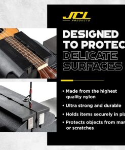 JCL Vise Jaws - Nylon, Multipurpose 4" - Use on any Metal Vise, Magnetic Reversible Pads, Clamp Flat or Round Products 4 Inches 30 819ajxlh8L