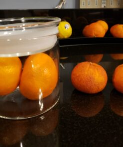 ZENS Glass Canister Set, Small Airtight Kitchen Storage Jars with Glass Lids, Clear 4 Pack 10oz Empty Food Container for Spices with Lables and Stickers. 01-10oz*4 37 819bBjTO L