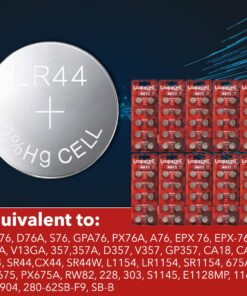 100 Pack LOOPACELL LR44 AG13 357 L1154 A76 Button-Cell Batteries 10 Count (Pack of 10) 17 819bPmFCeLL