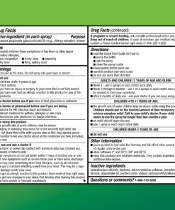 Amazon Basic Care 24-Hour Allergy Relief Nasal Spray, Fluticasone Propionate (Glucocorticoid) 50 mcg, Full Prescription Strength, Non-Drowsy, 0.62 Fl Oz (3 Pack) 0.62 Fl Oz (Pack of 3) 21 819bnQDmGTL