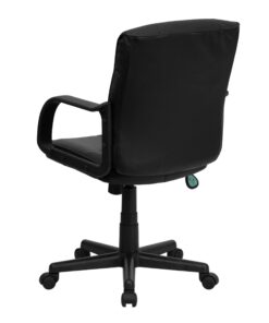 Flash Furniture Rider Mid-Back Black LeatherSoft Swivel Task Office Chair with Arms 23 819buXTL8GL