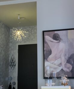 200LED Hanging Sphere Lights, Battery Operated Starburst Lights, 8 Modes Dimmable Remote Control, Waterproof Fairy Lights, Copper Wire Lights, Indoors Outdoors Christmas Decoration (Warm White) 1 Pack Warm White 27 819eXiBBbkL