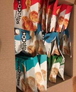 Popchips Potato Chips Variety Pack, Single Serve 0.8 Ounce Bags (Pack of 24), 4 Flavors: 8 Sea Salt, 8 BBQ, 4 Sour Cream & Onion, 4 Salt & Vinegar 4 Flavor Variety Pack 0.8 Ounce (Pack of 24) 19 819fV8U5UL 1