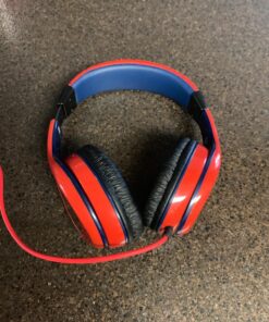 eKids Spiderman Kids Headphones, Adjustable Headband, Stereo Sound, 3.5Mm Jack, Wired, Tangle-Free, Volume Control, Childrens Headphones Over Ear for School Home, Travel 26 819fysNgDzL