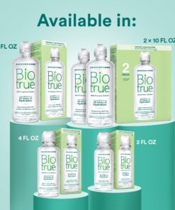 Biotrue Contact Lens Solution, Multi-Purpose Solution for Soft Contact Lenses, Lens Case Included, 10 FL OZ (Pack of 2) 10 Ounce (2 Pack) 27 819g4pP7DGL