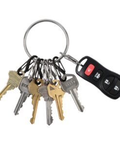Nite Ize BigRing KeyRing Steel S-Biner - Multi Key Holder Carabiner with 8 Stainless Steel Key-Holding S-Biners - Easy-to-Use Key Organizer 20 819g9ae6T1S