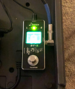 Donner Tuner Pedal, Dt-1 Chromatic Guitar Tuner Pedal with Pitch Indicator for Electric Guitar and Bass True Bypass Black Tuner 32 819gO FPkUL