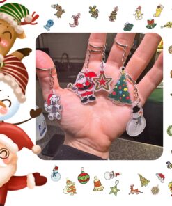 Warckon 24Pcs Christmas Shrink Plastic Kit Include 12Pcs Pre-Printed Christmas Shrinky Plastic Paper and 12Pcs Blank Shrinky Plastic Sheets for Halloween Kids Creative Craft 11 819gZ4jcJDL