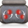 Snailax Shiatsu Massage Pillow with Heat -Deep Kneading Neck Shoulder Lumbar Calf Leg Foot Back Massager, Plush Cozy Design, Gifts for Men Woman 15.7" x 9.6" x 3.9" 28 819hACUhnDL
