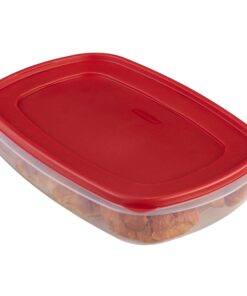 Rubbermaid Easy Find Lids Food Storage Container, 1.5 Gallon, Racer Red 9 819hWD0wBLL
