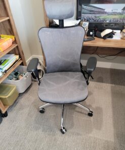 SIHOO M57 Ergonomic Office Chair with 3 Way Armrests Lumbar Support and Adjustable Headrest High Back Tilt Function Grey 43 819jbfYnsZL