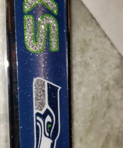 Rico Industries Seattle Seahawks Bling Chrome License Plate Frame with Glitter Accent 6 x 12.25-inches #1 Mom 28 819kaX92bPL