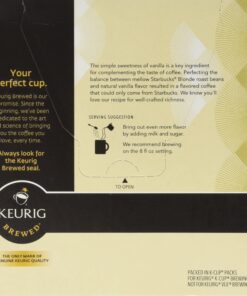 Alternative view of Starbucks0174; Vanilla Flavored K-Cup0174; Packs, 32-count