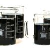 Premium Hand Crafted Beaker Mugs, Laboratory Quality Borosilicate Glass, Kitchen Set, (2) 16.9oz (500mL) Capacity and (2) 8.4oz (250mL) Capacity 17 819kjcqkXaL
