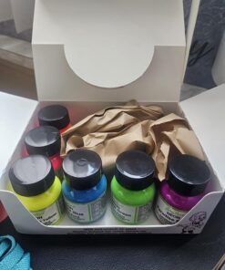 Angelus Neon Acrylic Paint Starter Kit, 6 Pack for Shoes, Boots, Bags, Furniture, Shirts, & More 26 819nCEbDsuL