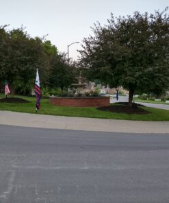 Grace Alley Flag Pole: 6 Foot Tangle Free Spinning Flag Pole. Residential or Commercial Flag Pole. Wind Resistant/Rust Free. (White) White 34 819nCQSshbL