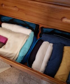 Shacke Pak - 5 Set Packing Cubes - Medium/Small – Luggage Packing Travel Organizers Aqua Teal 22 819oaRaFnML