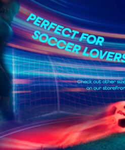 GlowCity Glow in The Dark Soccer Ball- Light Up, Indoor or Outdoor Soccer Balls with 2 LED Lights and Pre-Installed Batteries - Gift Ideas for Teen Boys and Girls Official (Size 5) - Red 29 819orDvbyML