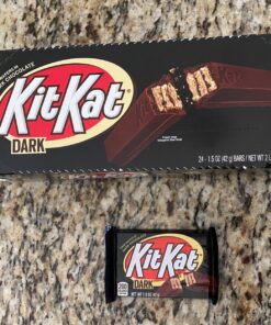 KIT KAT® Dark Chocolate, Individually Wrapped Wafer Candy Bar, 1.5 oz 24 Count (Pack of 1) 27 819p4mBgclL