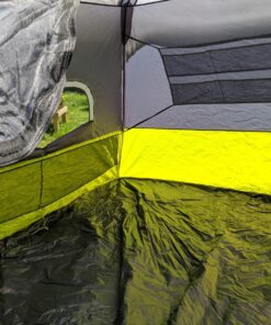 CORE 6 Person Instant Cabin Tent | Portable Large Pop Up Tent with Easy 60 Second Camp Setup for Family Camping | Included Hanging Organizer for Outdoor Camping Accessories Dark Gray/Green 64 819ptr8BFqL