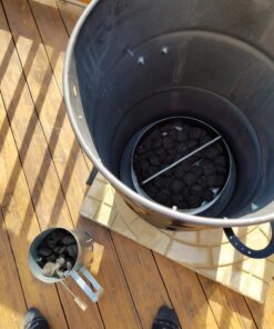 Pit Barrel Cooker Classic Package - 18.5 Inch Drum Smoker | Porcelain Coated Steel BBQ Grill | Includes 8 Hooks, 2 Hanging Rods, Grill Grate and More 60 819qJ5HQUL