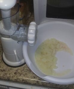 Gideon Hand Crank Manual Meat Grinder Heavy Duty Stainless Steel Blades with Powerful Suction Base Effortlessly Grind Meat, Vegetables, Garlic, Fruits, etc. 66 819qT lS8qL