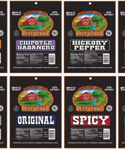 Buffalo Bills 12-Piece Beef Jerky Sampler Black 6-Pack Gift Cooler (12 assorted 1.5oz jerky packs) Standard Black 12 819rBrrSpVL