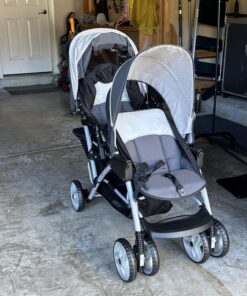 Graco DuoGlider Double Stroller | Lightweight Double Stroller with Tandem Seating, Glacier 62 819rP0 OARL