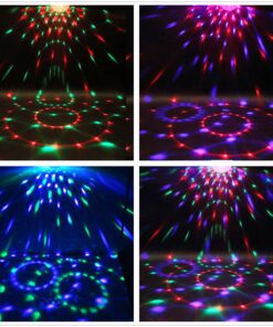 Disco Ball Disco Lights-COIDEA Party Sound Activated Storbe Light With Remote Control DJ Lighting,Led 3W RGB Light Bal, Dance lightshow for Home Room Parties Kids Birthday Wedding Show Club Pub 18 819s X6Z5VL