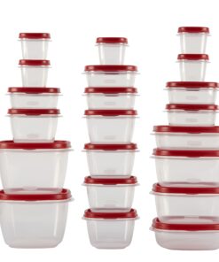 Alternative view of Rubbermaid Easy Find Lids Food Storage Containers, Racer Red, 42 Piece Set