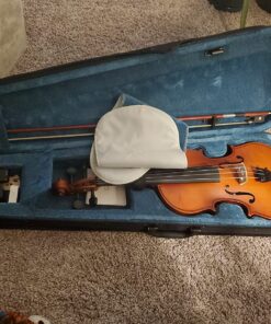 Mendini By Cecilio Violin For Kids & Adults - 4/4 MV300 Satin Antique, Student or Beginners Kit w/Case, Bow, Extra Strings, Tuner, Lesson Book - Stringed Musical Instruments 4/4 (Full Size) 44 819sh2iW6bL 1