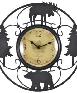 FirsTime & Co. Wildlife Wire Wall Clock, 11", Brown/Black 10 819u6S0HJOL