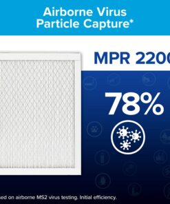 Filtrete 20x20x1 Air Filter, MPR 2200, MERV 13, Healthy Living Elite Allergen 3-Month Pleated 1-Inch Air Filters, 2 Filters 10 819upayCAqL