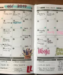 Panda Planner Undated Daily Planner - 90 Day Organization - Goals, Gratitude & Focus - Bonus Weekly & Monthly Agenda - Black - Hardcover Classic 53 819voKiEfhL