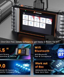 FOXWELL OBD2 Scanner NT716, 9+ Resets Auto Scan Tool ABS SRS Transmission Engine Diagnostic Code Reader Free Update Injector Coding/D-P-F/BMS/ABS Bleeding/Oil Light/EPB/TPMS/SAS/Throttle Relearn 2023 24 819wTh5 b3L