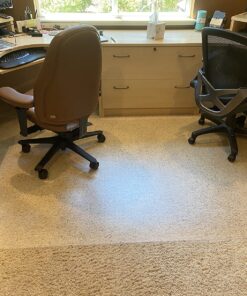 Cleartex Floortex Ultimat 60 x 118-inch Rectangular Chair Mat for Carpets, Polycarbonate (FR1115030023ER) 118" X 60" XXL Rectangular 19 819xmz sJJL