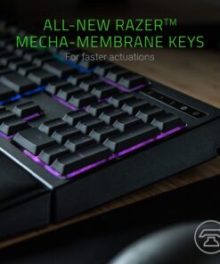 Razer Ornata Chroma Gaming Keyboard: Hybrid Mechanical Key Switches - Customizable Chroma RGB Lighting - Individually Backlit Keys - Detachable Plush Wrist Rest - Programmable Macro Functionality 23 819ymy56RnL