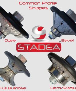 Diamond Profile Wheel 3/8 inch Radius - Demi Half Bullnose B10 Router Bit for Marble Stone Granite Edges by STADEA 20 819z5Se5rfL