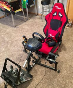 OpenWheeler Advanced Racing Simulator Seat Driving Simulator Gaming Chair with Gear Shift Mount Red 37 81A mrv0hzL