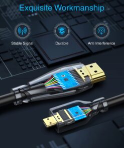 BlueRigger Micro HDMI to HDMI Cable (6 FT, 4K 60Hz, HDR, High Speed, Ethernet) - Compatible with GoPro Hero 7/6/5/4, Raspberry Pi 4, Sony A6000/A6300 Camera, Nikon B500, Lenovo Yoga 3 Pro, Yoga 710 6FT 16 81A0c98nO L