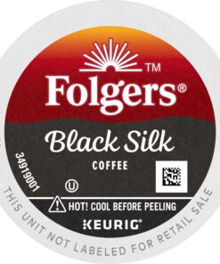 Folgers Black Silk Dark Roast Coffee, 72 Keurig K-Cup Pods 21 81A2C 1yZBL