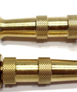 Hose Nozzle High Pressure for Car or Garden - Made in USA - Solid Brass - 2 Nozzle Set - Adjustable Water Sprayer from Spray to Jet - Heavy Duty - Fits Standard Hoses - with Gardening Secret E-Book 16 81A3gX52AzL