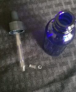 Yesker B36-12 Cobalt Glass Bottles with Glass Eye Dropper, 1 oz Capacity, Blue (Pack of 12) Blue+12 15 81A4INOkYL