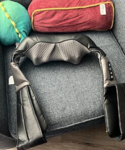 Shiatsu Neck and Back Massager with Soothing Heat, Nekteck Electric Deep Tissue 3D Kneading Massage Pillow for Shoulder, Leg, Body Muscle Pain Relief, Home, Office, and Car Use Black 37 81A4XJ1FNGL