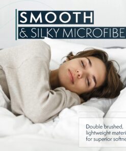 HC COLLECTION California King Sheet Set - Deep Pocket Bed Sheets - Extra Soft - 4 PC Set, Easy Care, Machine Washable - Cooling Navy Sheets 13 81A4mO 0rSL