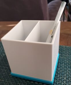 Amazon Basics Pen Organizer - Blue and White 1 Pack 22 81A6CXjglwL