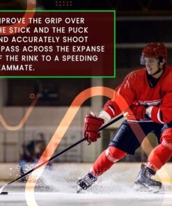 EAGLES Hockey Tape Multipurpose Cloth Tape Roll for Ice & Roller Hockey Stick, Blade & Handle Protector - Strong Over Grip for Lacrosse Baseball Bat Sports Gifts, Accessories, Equipment 2x Black 23 81A6vGDPEIL