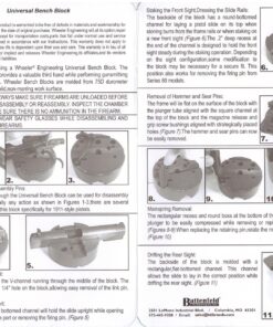 Wheeler Universal Bench Block with Non-Marring Construction and Multiple Uses for Pistols, Gunsmithing and Maintenance, Original Version 25 81A7bMrDfiL