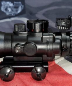 CVLIFE 4x32 Tactical Rifle Scope Red & Green &Blue Illuminated Reticle Scope with Fiber Optic Sight 50 81A7oZBSa3L